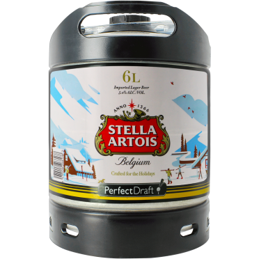 Fût 6L Stella Artois Holidays Perfectdraft