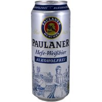 Canette Paulaner Hefe Weissbier sans alcool 50cl